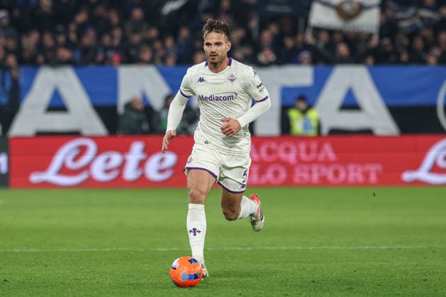 Atalanta v Fiorentina, Serie A football, Bergamo, Italy Bergamo, Italy. 30th, November 2025. Marin Pongracic (5) of Fiorentina seen during the Serie A match between Atalanta and Fiorentina at New Balance Stadium in Bergamo. Italy, Bergamo  Copyright: xGonzalesxPhoto StefanoxNicolix