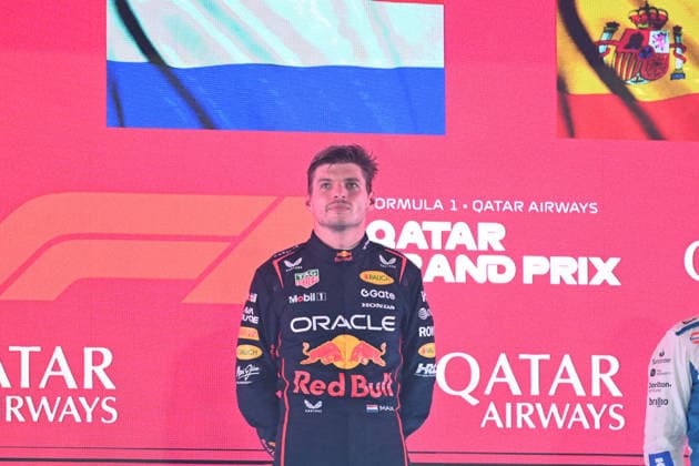 MOTORI - Formula 1 - Qatar Grand Prix 2025 - Race Redbull driver Max Verstappen claimed a crucial victory in Lusail International Circuit during Qatar Grand Prix in Doha, Qatar on 29th Nov, 2025 Qatar Qatar  Copyright: xIPAxSport ABACAx
