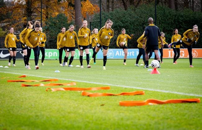 Football, Women, National team Netherlands, Training