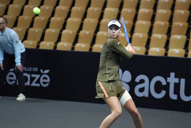 TENNIS - OPEN ANGERS WOMEN - 01 12 2025 Teodora Kostovic of Serbia during Open D™ Angers Women 2025, , 01 December 2025 in Trelaze, France- Photo Laurent Lairys TrelazeFrance  Copyright: xLaurentxLairysx