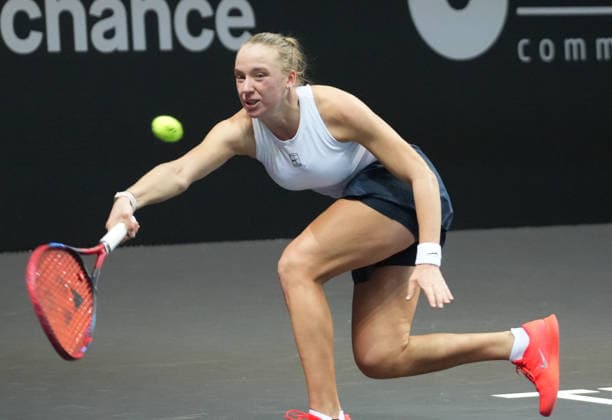 TENNIS - OPEN ANGERS WOMEN - 01 12 2025 Alina Korneeva during Open D™ Angers Women 2025, , 01 December 2025 in Trelaze, France- Photo Laurent Lairys TrelazeFrance  Copyright: xLaurentxLairysx