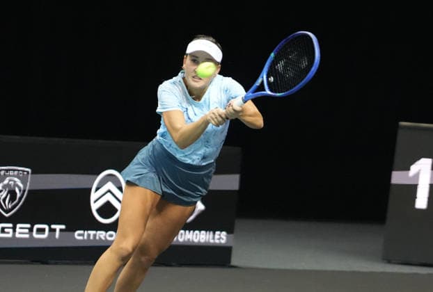 TENNIS - OPEN ANGERS WOMEN - 01 12 2025 Kamilla Rakhimova during Open D™ Angers Women 2025, , 01 December 2025 in Trelaze, France- Photo Laurent Lairys TrelazeFrance  Copyright: xLaurentxLairysx