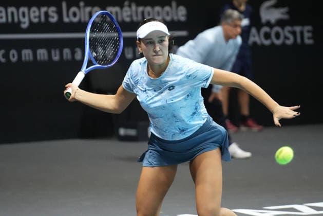 TENNIS - OPEN ANGERS WOMEN - 01 12 2025 Kamilla Rakhimova during Open D™ Angers Women 2025, , 01 December 2025 in Trelaze, France- Photo Laurent Lairys TrelazeFrance  Copyright: xLaurentxLairysx