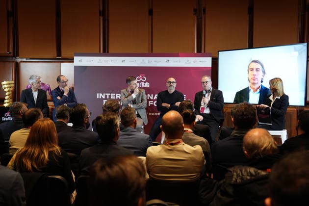 all International Bike Economy Forum before to the presentation of the 2026 Giro d Italia and 2026 Giro d Italia Women in Rome, Monday, December 1, 2025. Sports, cycling  Copyright: xMassimoxPaolone LaPressex