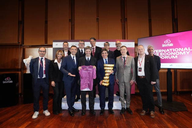 all International Bike Economy Forum before to the presentation of the 2026 Giro d Italia and 2026 Giro d Italia Women in Rome, Monday, December 1, 2025. Sports, cycling  Copyright: xMassimoxPaolone LaPressex