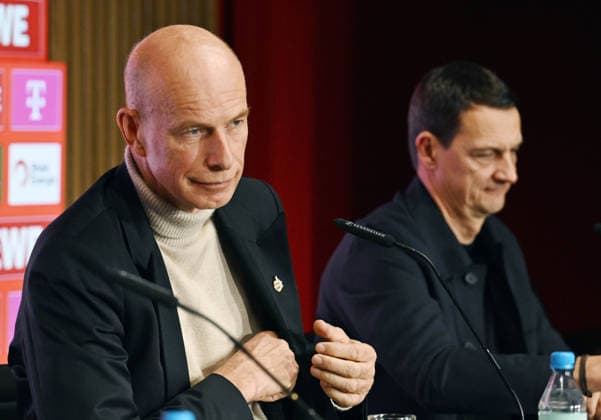 01 12 2025, xophax, Soccer 1 Bundesliga, 1 FC Cologne, Press conference FC board 1 FC Cologne from left to right Jörn Stobbe and Ulf Sobek Cologne