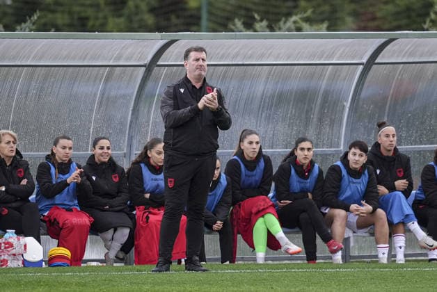 Turkiye v Albania - Friendlies ISTANBUL, TURKIYE - DECEMBER 1: Head Coach of Albania Armir Grimaj follows 2027 FIFA Women s World Cup European Qualifiers League B Group 2 preparation football match between Turkiye and Albania at Hasan Dogan National Teams Training and Education Facilities in Istanbul, Turkiye on December 1, 2025. Beyza Comert Anadolu Istanbul Turkey. Editorial use only. Please get in touch for any other usage.  Copyright: x2025xAnadoluxBeyzaxComertx