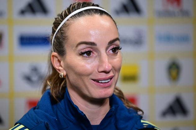 STOCKHOLM, SWEDEN 20251201 National team player Nathalie Björn meets the media after the Swedish women s national team trained at 3Arena ahead of the return match in the Nations League against France on Tuesday STOCKHOLM SWEDEN x10030x  Copyright: xJonasxEkströmer TTx NATIONS LEAGUE WOMEN S NATIONAL TEAM MIXED