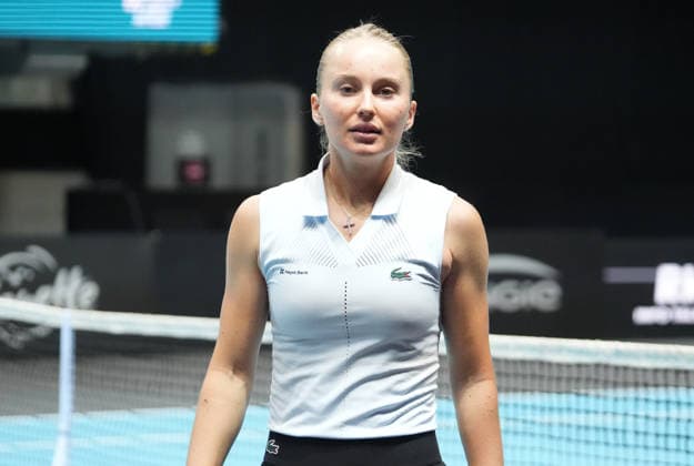 TENNIS - OPEN ANGERS WOMEN - 01 12 2025 Polina Kudermetova during Open D™ Angers Women 2025, , 01 December 2025 in Trelaze, France- Photo Laurent Lairys TrelazeFrance  Copyright: xLaurentxLairysx