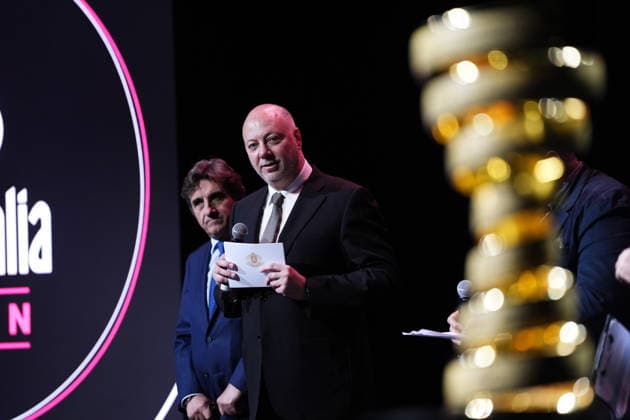 Rosen Zhelyazkov - Prime Minister of Bulgaria during the presentation of the 2026 Giro d Italia man and women in Rome, Italy - December 1, 2025  Copyright: xMassimoxPaolone LaPressex