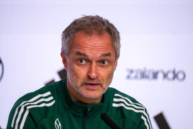Madrid, Germany 01 December 2025 UEFA Nations League Women Final Closing PK 2025 Spain vs Germany In the picture national coach Christian Wück Wueck Germany at the final press conference in Madrid Estado Metropolitano Copyright: xFotostandx xFantinix
