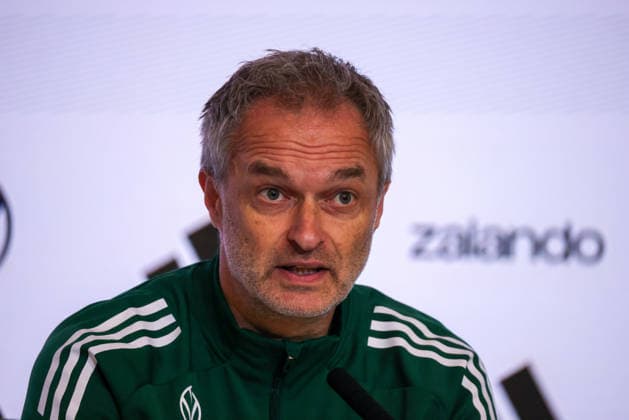 Madrid, Germany 01 December 2025 UEFA Nations League Women Final Closing PK 2025 Spain vs Germany In the picture national coach Christian Wück Wueck Germany at the final press conference in Madrid Estado Metropolitano Copyright: xFotostandx xFantinix