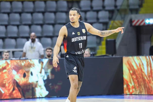 FIBA World Cup Qualifiers : Cyprus vs Germany NELSON WEIDEMANN of Germany is seen during the game. Cyprus plays vs Germany for the Group E of the FIBA Basketball World Cup European Qualifiers, at Spyros Kyprianou Arena, Limassol, Cyprus, on Dec. 1, 2025. Limassol Cyprus Copyright: xKOSTASxPIKOULASx