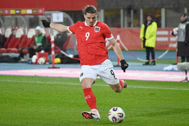 MARCEL SABITZER, Austria, World Cup 2026 Qualyfing, Austria vs Bosnia and Herzegovina 1-1, 18-11-2025, Action, Azione, Single shot QUALIFICAZIONI MONDIALI 2026 AUSTRIA-BOSNIA ED ERZEGOVINA 1-1