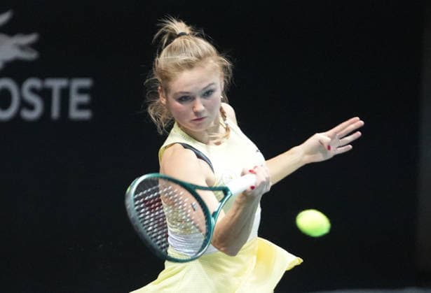 TENNIS - OPEN ANGERS WOMEN - 01 12 2025 Linda Klimovicova of Pologne during Open D™ Angers Women 2025, , 01 December 2025 in Trelaze, France- Photo Laurent Lairys TrelazeFrance  Copyright: xLaurentxLairysx