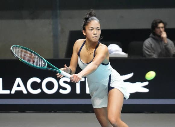 TENNIS - OPEN ANGERS WOMEN - 01 12 2025 Tiantsoa Rakotomanga Rajaonah of France during Open D™ Angers Women 2025, , 01 December 2025 in Trelaze, France- Photo Laurent Lairys TrelazeFrance  Copyright: xLaurentxLairysx