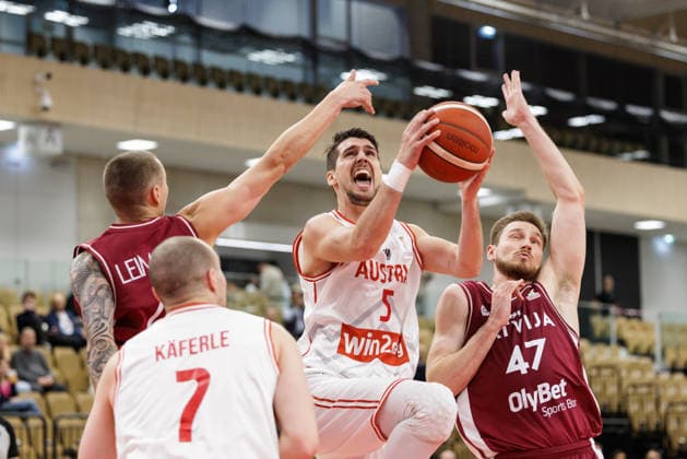 Basketball, World Championship Qualifier, Austria - Latvia
