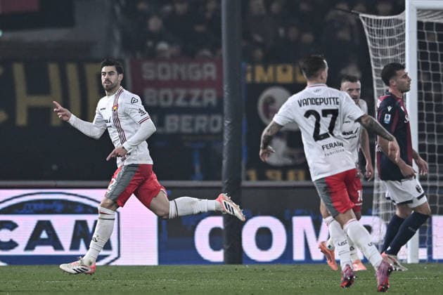 Mp Bologna 01 12 2025 - campionato di calcio Serie A Bologna-Cremonese foto Matteo Papini Image nella foto: esultanza gol Martin Payero 