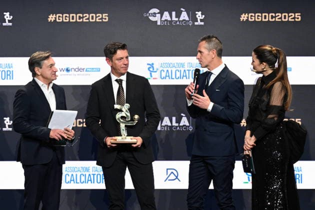 Milan, AIC Football Grand Gala 2025 - Federica Masolin, Fabio Caressa, Gianluca Rocchi, Daniele Doveri  Copyright: xManuekexMangiarottix xipa-agency.netx xMangiarotti Terenghix IPA_Agency_IPA68608724