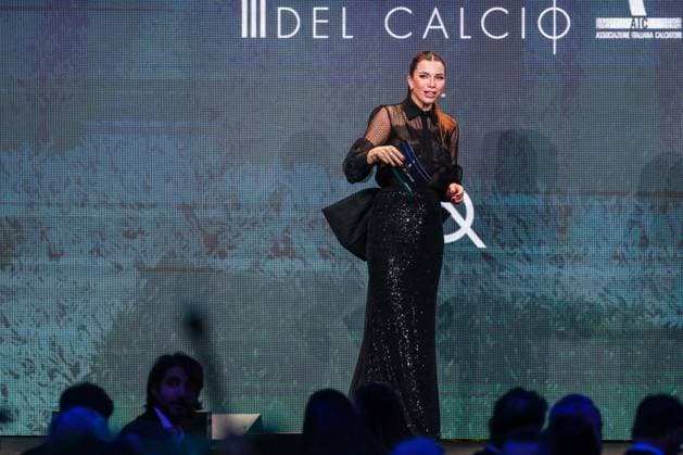 Federica Masolin seen during the Gran Galà del Calcio 2025 Oscar del Calcio Awards AIC at Spazio Antologico East End Studios in Milan Milan Italy Copyright: xBEAUTIFULxSPORTS Carabellix