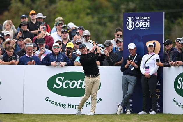 Golf, Australian Open in Melbourne, Training