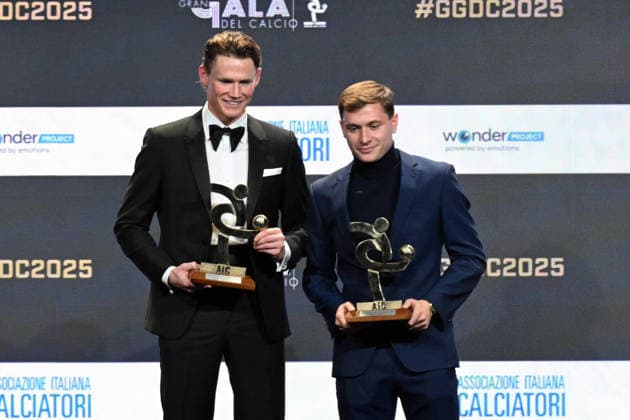 Milan, AIC Football Grand Gala 2025 - Scott McTominay, Nicolò Barella  Copyright: xManuekexMangiarottix xipa-agency.netx xMangiarotti Terenghix IPA_Agency_IPA68610837  Copyright: xIMAGO ManuekexMangiarottix xipa-agency.netx xIMAGO IndependentxPhotoxAgencyxInt.x IPA_Agency_IPA68610837