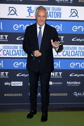 Milan, AIC Football Gala 2025 - Gabriele Gravina  Copyright: xAlbertoxTerenghix xipa-agency.netx xMangiarotti Terenghix IPA_Agency_IPA68612958