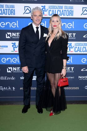 Milan, AIC Football Gala 2025 - Gianluca Cannizzo with his wife  Copyright: xAlbertoxTerenghix xipa-agency.netx xMangiarotti Terenghix IPA_Agency_IPA68612986