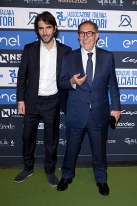 Milan, AIC Football Grand Gala 2025 - Ignazio La Russa with his son Lorenzo Cochis La Russa  Copyright: xAlbertoxTerenghix xipa-agency.netx xMangiarotti Terenghix IPA_Agency_IPA68613011