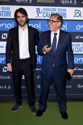 Milan, AIC Football Grand Gala 2025 - Ignazio La Russa with his son Lorenzo Cochis La Russa  Copyright: xAlbertoxTerenghix xipa-agency.netx xMangiarotti Terenghix IPA_Agency_IPA68613014
