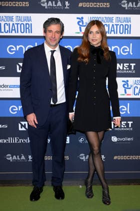 Milan, AIC Football Grand Gala 2025 - Demetrio Albertini, Uriana Capone  Copyright: xAlbertoxTerenghix xipa-agency.netx xMangiarotti Terenghix IPA_Agency_IPA68613050