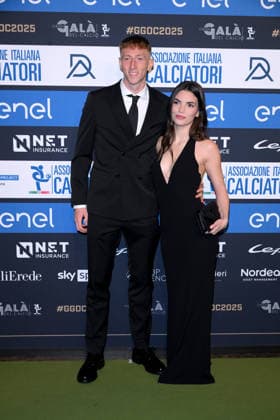 Milan, AIC Football Grand Gala 2025 - Nicolò Bertola, Camilla Strenta  Copyright: xAlbertoxTerenghix xipa-agency.netx xMangiarotti Terenghix IPA_Agency_IPA68613068