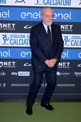 Milan, AIC 2025 Football Gala - Aurelio De Laurentiis  Copyright: xAlbertoxTerenghix xipa-agency.netx xMangiarotti Terenghix IPA_Agency_IPA68613102