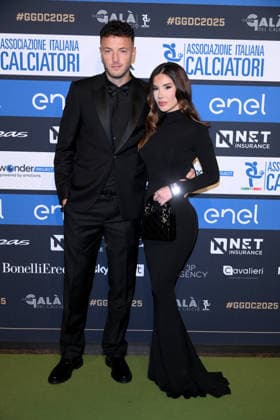 Milan, AIC Football Gala 2025 - Amir Rrahmani, Drita Stublla  Copyright: xAlbertoxTerenghix xipa-agency.netx xMangiarotti Terenghix IPA_Agency_IPA68613254