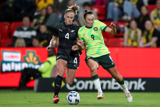 SOCCER AUSTRALIA NEW ZEALAND WOMEN, during the International Women s Friendly match between between Australia and New Zealand at Coopers Stadium in Adelaide, Tuesday, December 2, 2025. ( NO ARCHIVING, EDITORIAL USE ONLY ADELAIDE SOUTH AUSTRALIA AUSTRALIA  Copyright: xMATTxTURNERx 20251202129888467129