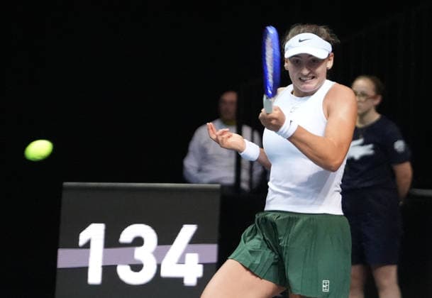 TENNIS - OPEN ANGERS WOMEN - 02 12 2025 Victoria Jimenez Kasintseva of Andorra during Open D™ Angers Women 2025, , 02 December 2025 in Trelaze, France- Photo Laurent Lairys TrelazeFrance  Copyright: xLaurentxLairysx