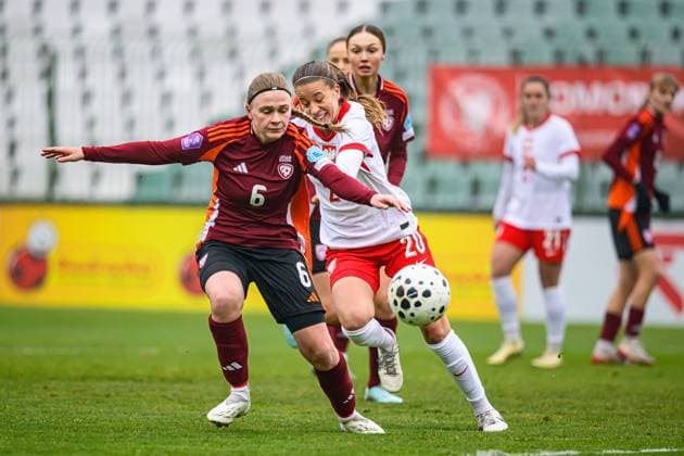 02.12.2025 GDANSK , PILKA NOZNA KOBIET ( WOMEN S FOOTBALL) MECZ TOWARZYSKI POLSKA - LOTWA ( GAME POLAND - LATVIA )¨NZ. NATALIA WROBEL FOTO RADOSLAW JOZWIAK CYFRASPORT NEWSPIX.PL --- Newspix.pl  RA1_7401