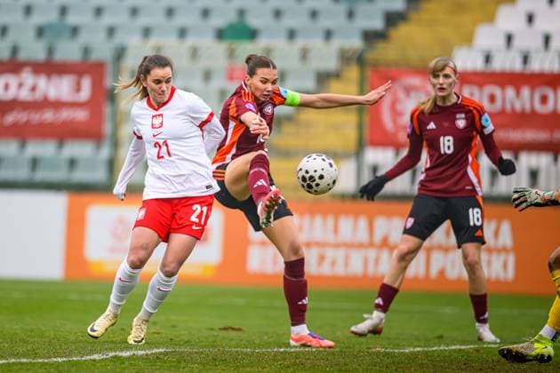 02.12.2025 GDANSK , PILKA NOZNA KOBIET ( WOMEN S FOOTBALL) MECZ TOWARZYSKI POLSKA - LOTWA ( GAME POLAND - LATVIA )¨NZ. PAULINA TOMASIAK FOTO RADOSLAW JOZWIAK CYFRASPORT NEWSPIX.PL --- Newspix.pl  RA1_7480
