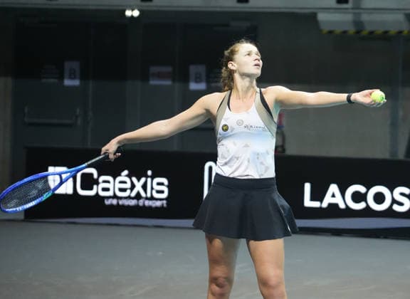 TENNIS - OPEN ANGERS WOMEN - 02 12 2025 Jessika Ponchet of France during Open D™ Angers Women 2025, , 02 December 2025 in Trelaze, France- Photo Laurent Lairys TrelazeFrance  Copyright: xLaurentxLairysx