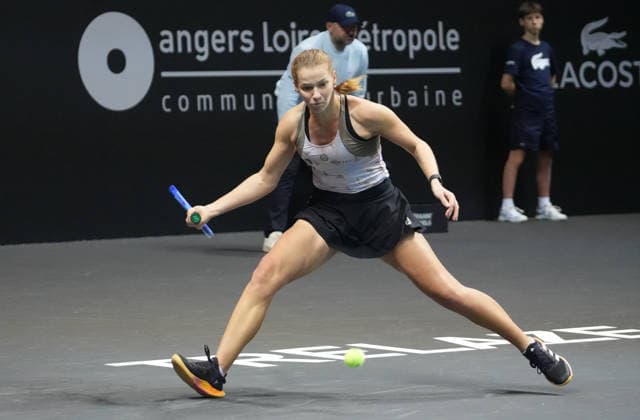 TENNIS - OPEN ANGERS WOMEN - 02 12 2025 Jessika Ponchet of France during Open D™ Angers Women 2025, , 02 December 2025 in Trelaze, France- Photo Laurent Lairys TrelazeFrance  Copyright: xLaurentxLairysx