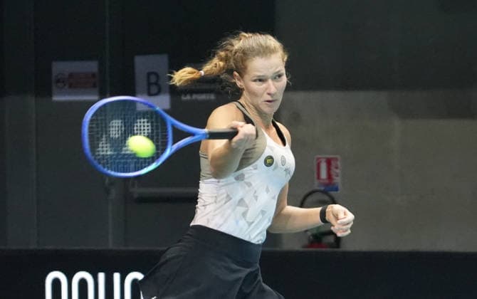 TENNIS - OPEN ANGERS WOMEN - 02 12 2025 Jessika Ponchet of France during Open D™ Angers Women 2025, , 02 December 2025 in Trelaze, France- Photo Laurent Lairys TrelazeFrance  Copyright: xLaurentxLairysx