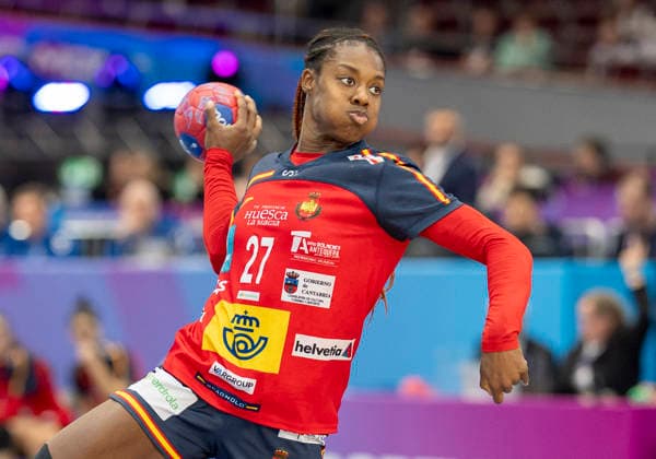 Patricia SO DELGADO PINTO Danila Spain, 27 27th IHF Womens Handball World Championship, WM, World Championship 2025, Spain Serbia, GER, Dortmund, Westfalenhalle Copyright: HMBxMedia xMarcoxBader