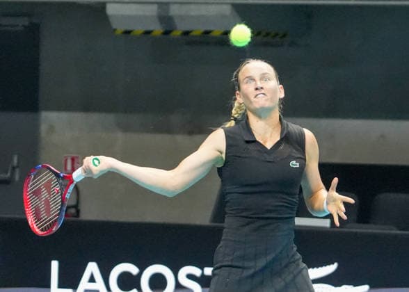 TENNIS - OPEN ANGERS WOMEN - 02 12 2025 Fiona Ferro of France during Open D™ Angers Women 2025, , 02 December 2025 in Trelaze, France- Photo Laurent Lairys TrelazeFrance  Copyright: xLaurentxLairysx