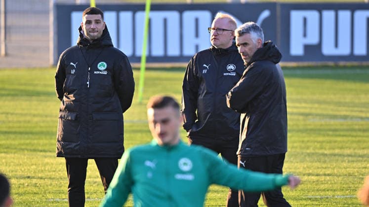 02 12 2025 Soccer 2 Bundesliga Season 2025 2026 SpVgg Greuther Fürth Fuerth Kleeblatt Training xwoxzix Aleksandro Petrovic Co Coach SpVgg Greuther Fürth Heiko Vogel Coach SpVgg Greuther Fürth Danny Schwarz Co Coach SpVgg Greuther Fürth