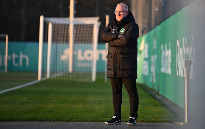 02 12 2025 Soccer 2 Bundesliga Season 2025 2026 SpVgg Greuther Fürth Fuerth Kleeblatt Training xwoxzix Heiko Vogel Coach SpVgg Greuther Fürth