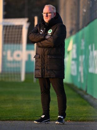 02 12 2025 Soccer 2 Bundesliga Season 2025 2026 SpVgg Greuther Fürth Fuerth Kleeblatt Training xwoxzix Heiko Vogel Coach SpVgg Greuther Fürth