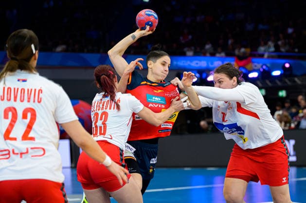 Handball, Womens World Championship, Main Round Group 2 Spain Serbia Dortmund Westfalenhalle North Rhine-Westphalia Germany
