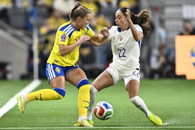 Football, Women, Nations League, Match for 3rd place, Sweden - France