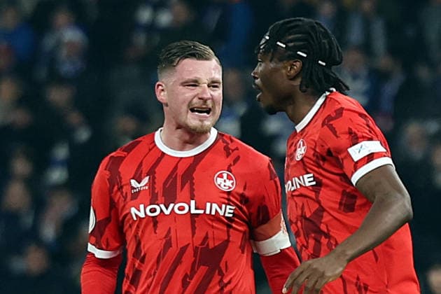 02 12 2025, xrekx, Fußball DFB Pokal 1 8 Finale, Hertha BSC Berlin 1 FC Kaiserslautern v l Torjubel nach dem Tor zum celebrating the goal celebrate 3 1 durch Marlon Ritter 1 FC Kaiserslautern DFL DFB REGULATIONS PROHIBIT ANY USE OF PHOTOGRAPHS as IMAGE SEQUENCES and or QUASI VIDEO Berlin