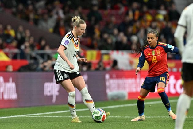 Madrid, Estadio Metropolitano, 02 12 25, ESP, Women, UEFA Women s Nations Leaugue, Final 2025, Spain Germany Picture Franziska Kett Germany,17 UEFA regulations prohibit any use of photographs as image sequences and or quasi video Madrid Spain